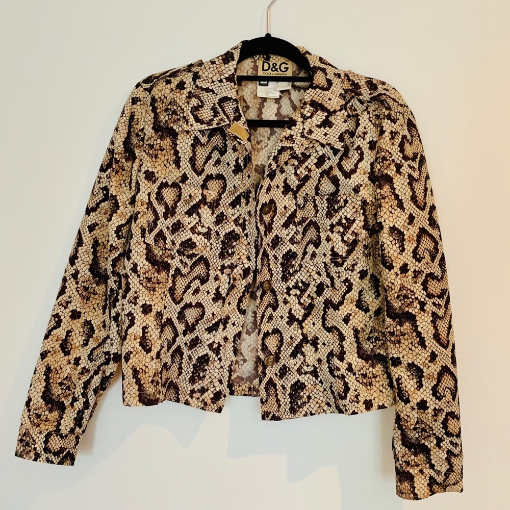 Dolce & Gabbana leopard print jacket